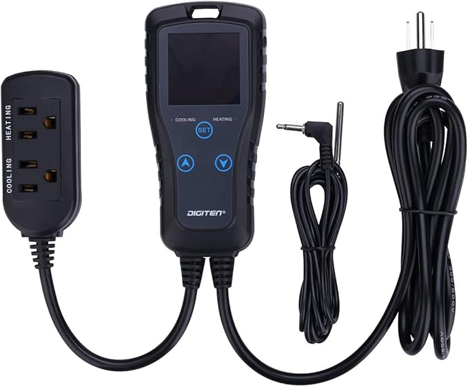 DIGITEN DTC102 Temperature Controller Outlet 2-Stage Plug in Thermostat Digital - Image 3