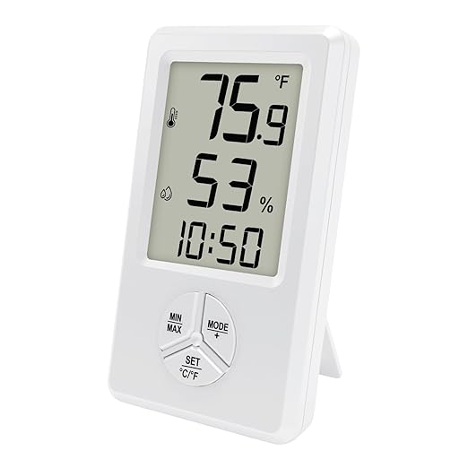 Urageuxy Digital Hygrometer Indoor Thermometer by Urageuxy
