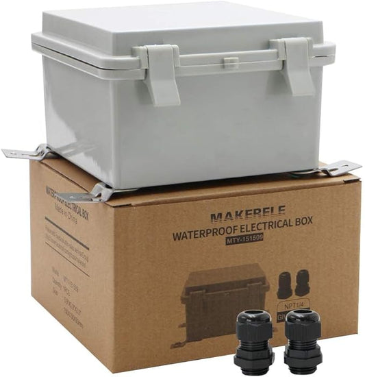 MAKERELE Electrical Weatherproof Outdoor Junction Box Small by MAKERELE