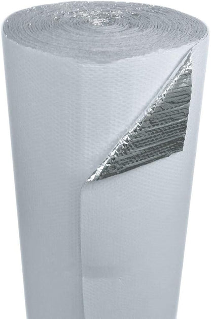 NASATECH White / Foil Double Bubble Reflective Insulation Radiant Barrier Roll - Image 6