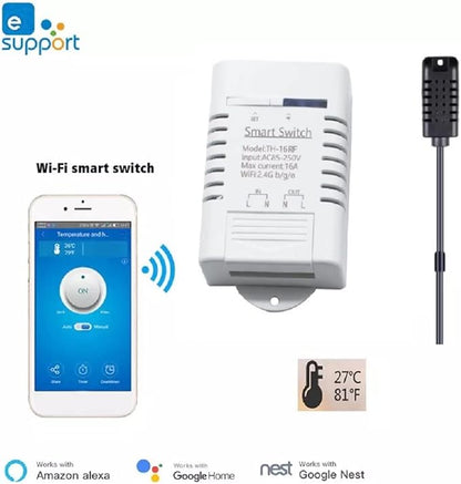 eWeLink Smart 16A Switch with Temperature and Humidity Monitoring, WiFi - Image 2