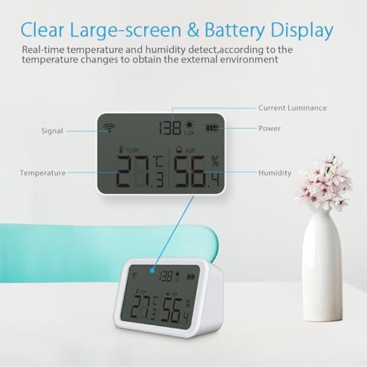 WiFi Temperature Humidity Light Sensor | Smart Home Monitoring | Phone - Image 5