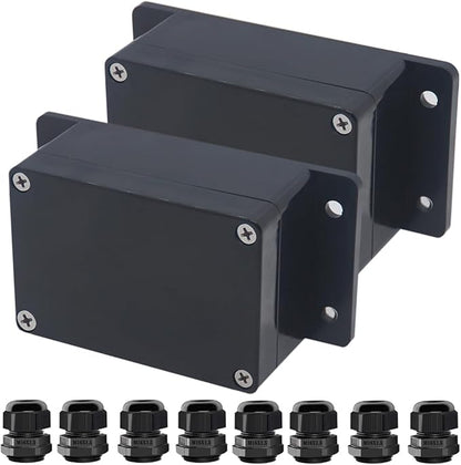 Project Box ABS Black Electrical Boxes IP67 Outdoor Waterproof Junction Box - Image 2