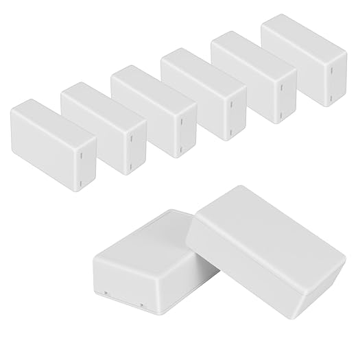 Project Box 8 Pieces Electrical Box Small Junction Box ABS Plastic Enclosure by HoHaing