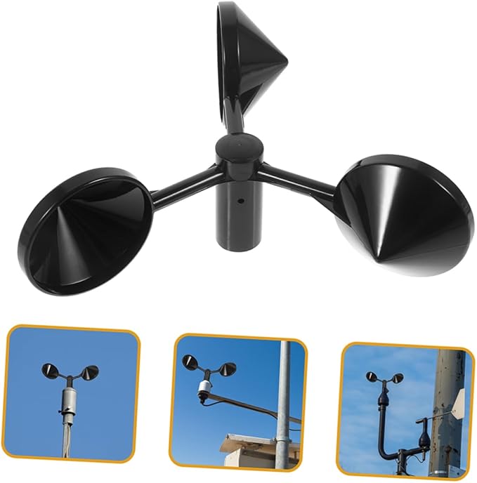 Sosoport 2pcs Wind Gauge Cup Durable Abs Anemometer - Image 8