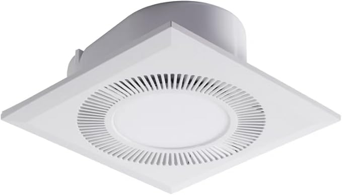 Ventilation Fan with LED Light Quiet square Bathroom Exhaust Fan with Light by Unknown