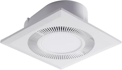 Ventilation Fan with LED Light Quiet square Bathroom Exhaust Fan with Light by Unknown