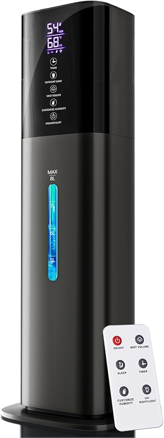 Humidifiers for Bedroom, 8L Quiet Humidifiers for Large Room by letme