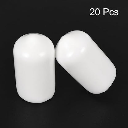 uxcell 20pcs Rubber End Caps 9mm ID Vinyl Round End Cap Cover Screw Thread - Image 2