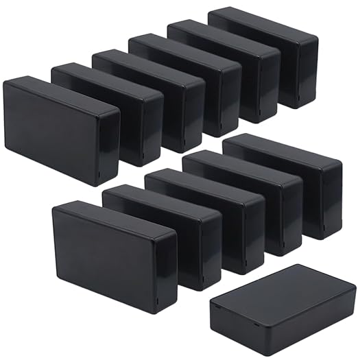 Zulkit 12Pcs Project Boxes ABS Plastic Electrical Project Case Power Junction by Zulkit