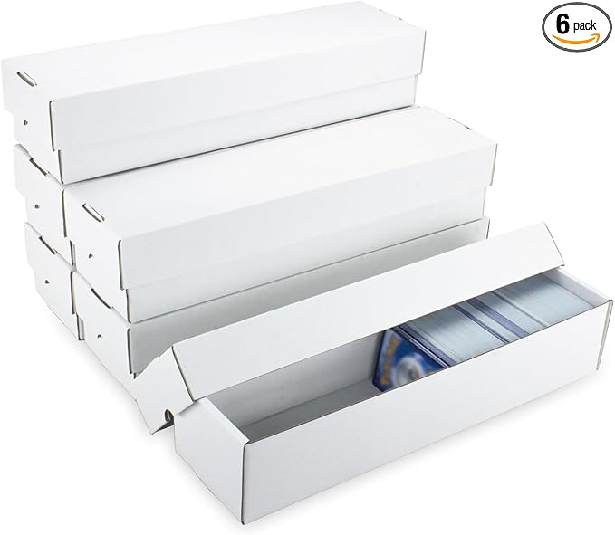 Trading Card Storage Box 6 Pack 1200 count by XRACV