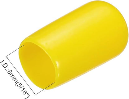uxcell 20pcs Rubber End Caps 8mm ID Vinyl PVC Round Tube Bolt Cap Cover Screw - Image 3