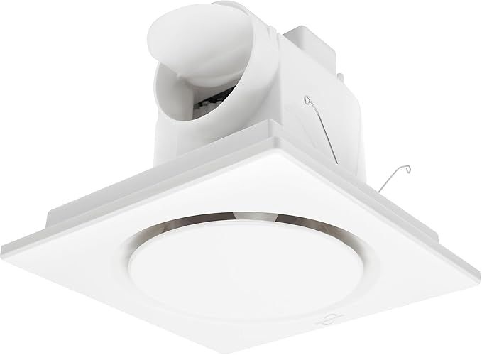 Bathroom Fan Ultra-Quiet Bathroom Ventilation, Exhaust Fan, 123CFM 0.7 Sones 40W by POWERENG