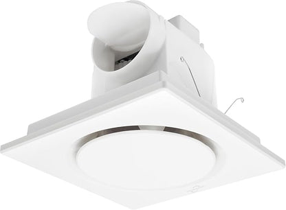 Bathroom Fan Ultra-Quiet Bathroom Ventilation, Exhaust Fan, 123CFM 0.7 Sones 40W by POWERENG