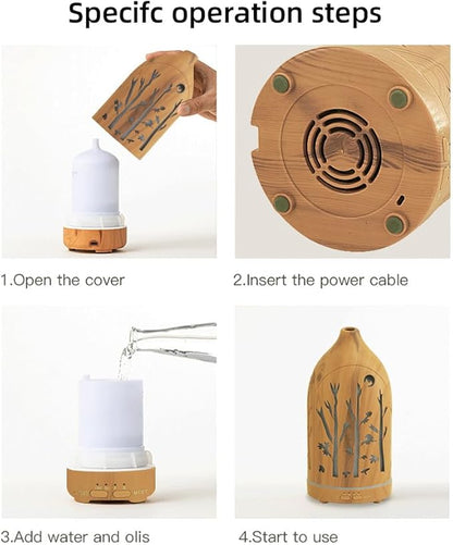 3 Essential Oil Diffuser Set, 7.1''x3.5'' Aromatherapy Diffusers, Desk - Image 7
