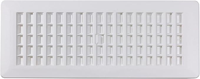 Decor Grates PL412-WH Lattice Floor Register, 4x12 Inches - Image 3