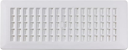 Decor Grates PL412-WH Lattice Floor Register, 4x12 Inches - Image 3