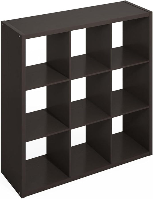 Furinno Simple Cube Storage Organizer, 9-Cube Display Shelf, Open Back Shelving by Furinno-FitsYourSpaceFitsYourBudget