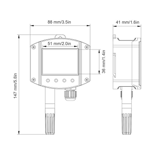 High Accuracy 485 Temperature Humidity Transmitter Sensor - Image 6