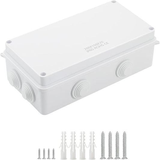 LeMotech ABS Plastic Dustproof Waterproof IP65 Junction Box Universal by LeMotech
