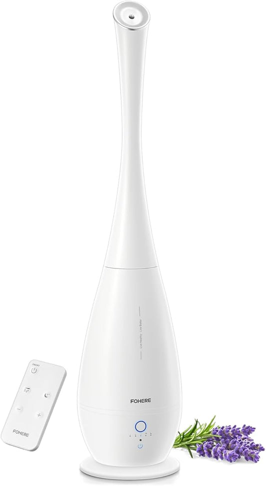 FOHERE Humidifiers for Bedroom Large Room, 5L Cool Mist Quiet Humidifier 48H by HOME