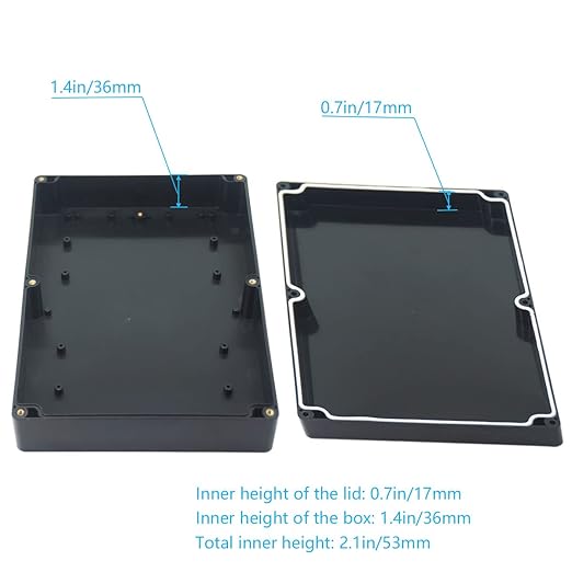 Junction Box, Zulkit Project Box IP65 Waterproof Outdoor Box ABS Plastic - Image 6