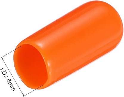 uxcell 20pcs Rubber End Caps 6mm ID Vinyl PVC Round Tube Bolt Cap Cover Screw - Image 3