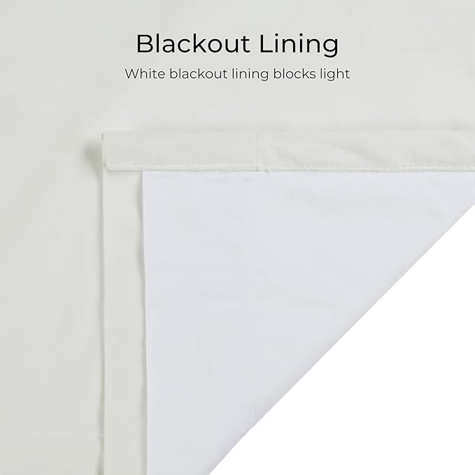 TWOPAGES Luxury Velvet Curtain Pinch Pleated Off White Curtain 108 inch Long - Image 4
