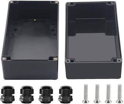 Project Box ABS Black Electrical Boxes IP67 Outdoor Waterproof box Electronic by Otdorpatio