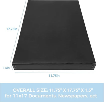 Lineco Museum Archival Storage Box, 11.75x17.75x1.5 in. Drop Front Design. - Image 2