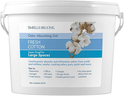 SMELLS BEGONE 1-Gallon Gel Odor Eliminator – High-Capacity, Long-Lasting Odor by SMELLSBEGONE