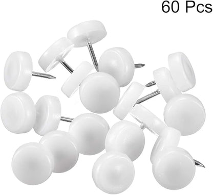 uxcell Furniture Feet Nail Plastic Glide Nails Chair Table Leg Protector Pad - Image 3