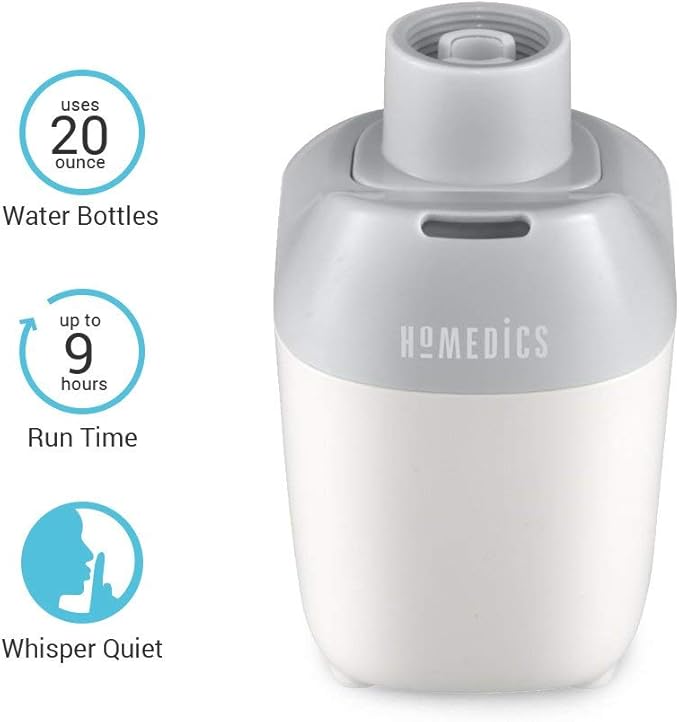 Homedics Ultrasonic Portable Humidifier – Small Air Humidifiers - Image 4