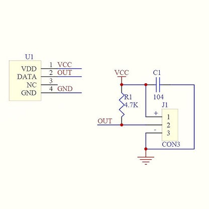HiLetgo DHT22/AM2302 Digital Temperature and Humidity Sensor Module Temperature - Image 4