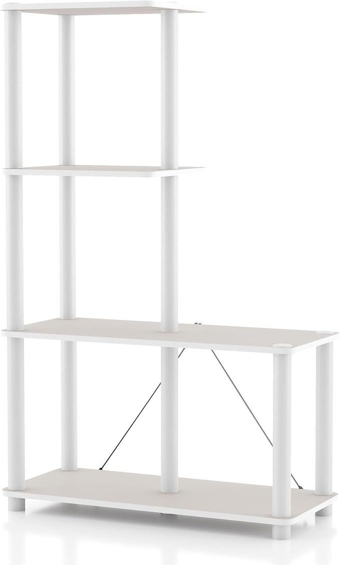 Homes: Inside + Out Apexa Modern 4-Cube Ladder Shelving Units, Collectibles by HOMESInsideOut