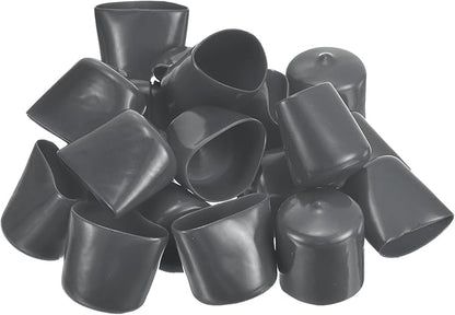 uxcell 20pcs Rubber End Caps 28mm ID Vinyl Round Tube Bolt Cap Cover Thread - Image 4