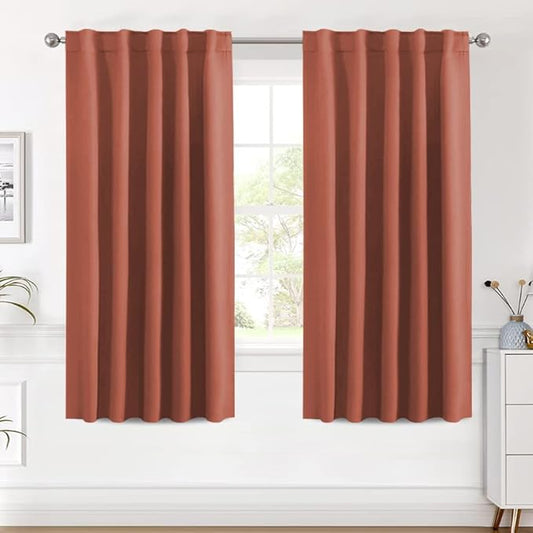 H.VERSAILTEX Blackout Curtains Thermal Insulated Window Treatment Panels Room by HVERSAILTEX