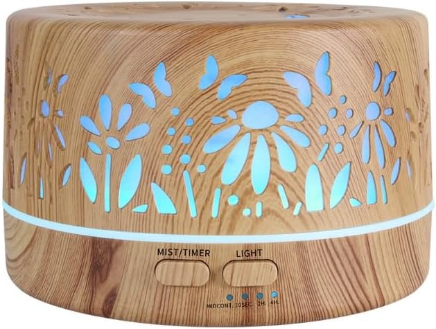 Wild Essentials 700ml Designer Large Room Essential Oil Diffuser, 5 in 1 - Image 2