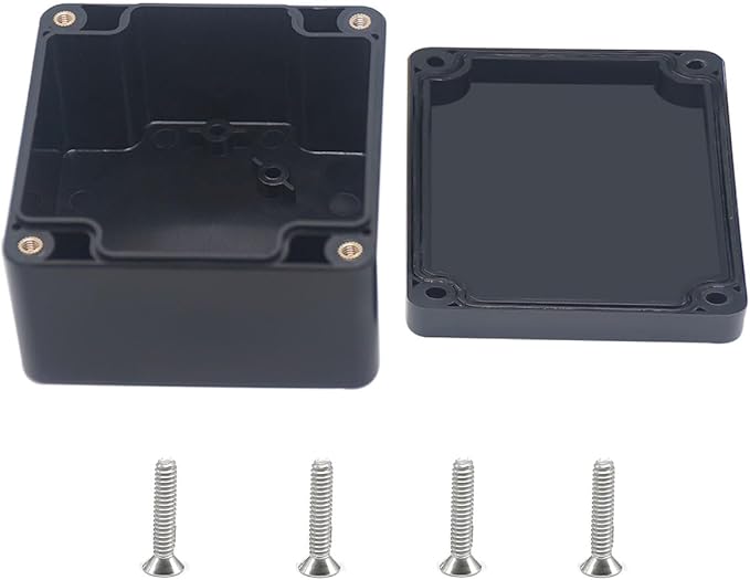 Outdoor Waterproof Junction Box IP67 Project Box ABS Black Electrical Boxes by Otdorpatio