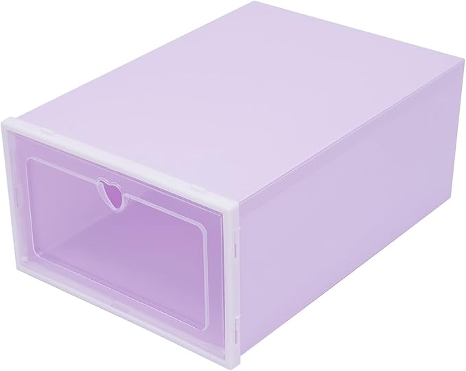 20 Pack Shoe Storage Box, Stackable Clear Plastic Shoes Organizer - Image 9