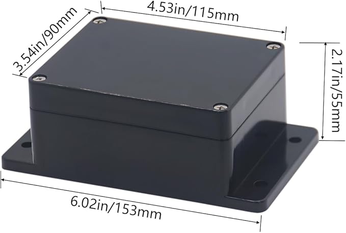 Project Box ABS Black Electrical Boxes IP65 Outdoor Waterproof Box Electronic - Image 3