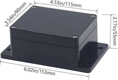 Project Box ABS Plastic Black Electrical Boxes IP65 Waterproof DIY Electronic - Image 2