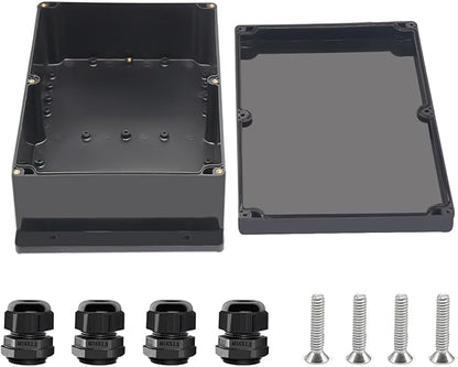 Project Box ABS Black Electrical Boxes IP67 Outdoor Waterproof Junction Box by Otdorpatio