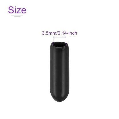 DMiotech 20 Pack 1/8" ID Black Screw Thread Protectors Rubber End Caps Bolt - Image 4