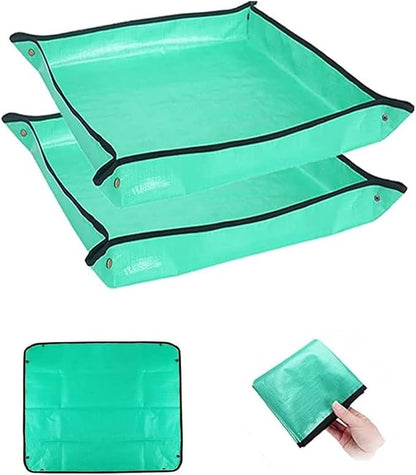 BIUWING 2PCS 26.8" x 26.8" Plant Repotting Mat Waterproof Transplanting Mat by BIUWING