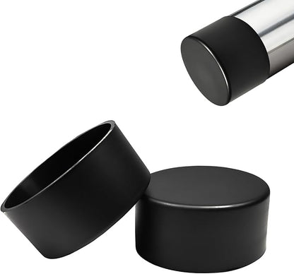 2 Pcs 2-15/16" Round Chair Leg Tips Caps, Silicone Rubber Furniture Leg Floor by BOPOREAE