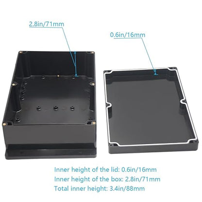 Zulkit Junction Box ABS Plastic Dustproof Waterproof IP65 Universal Electrical - Image 6