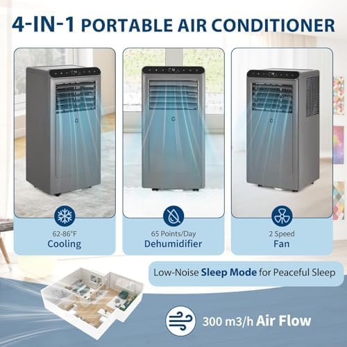 8000 BTU Portable Air Conditioners, 3 in-1 Portable AC Unit - Image 2