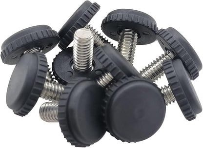 Hooshing 10PCS 5/16-18 Stainless Steel Adjustable Furniture Levelers Screw in - Image 6