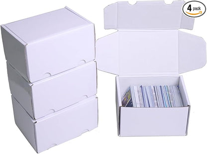 NUMINA 4 Pack 350 Small Card Storage Box, Heavy Duty Cardboard Game Card by NUMINA